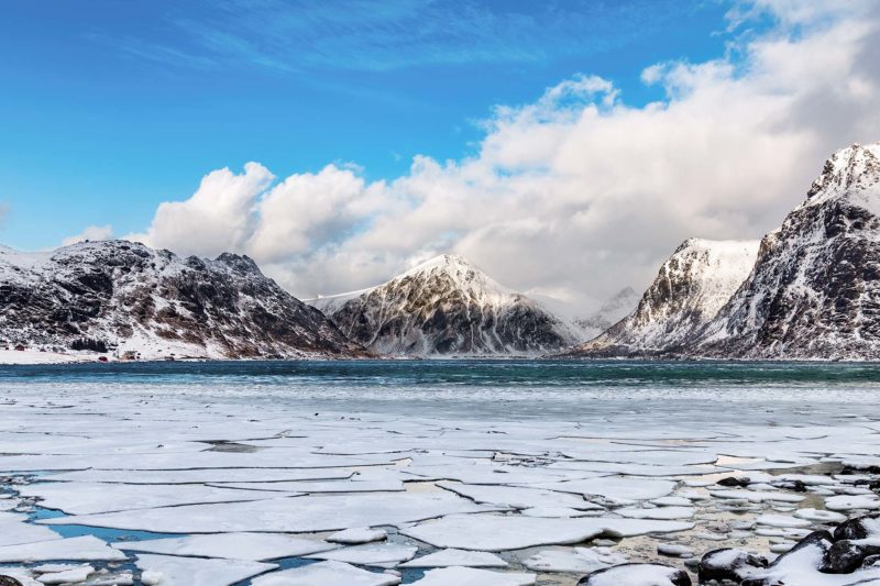 Winter Wonderland – Breathtaking Norwegian Fjord Canvas Prints